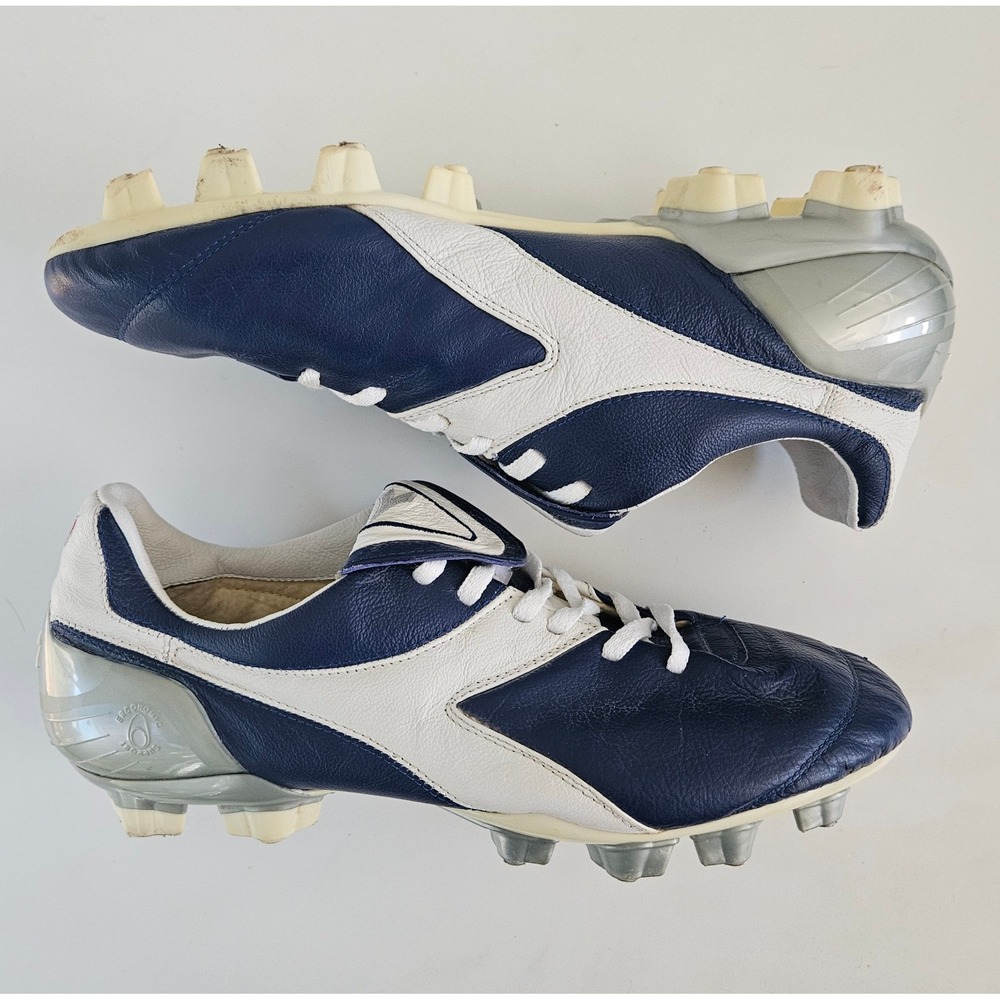 Diadora Brasil Axeler RTX 14 Soccer Cleats Men's Size 11.5 Blue White Sports